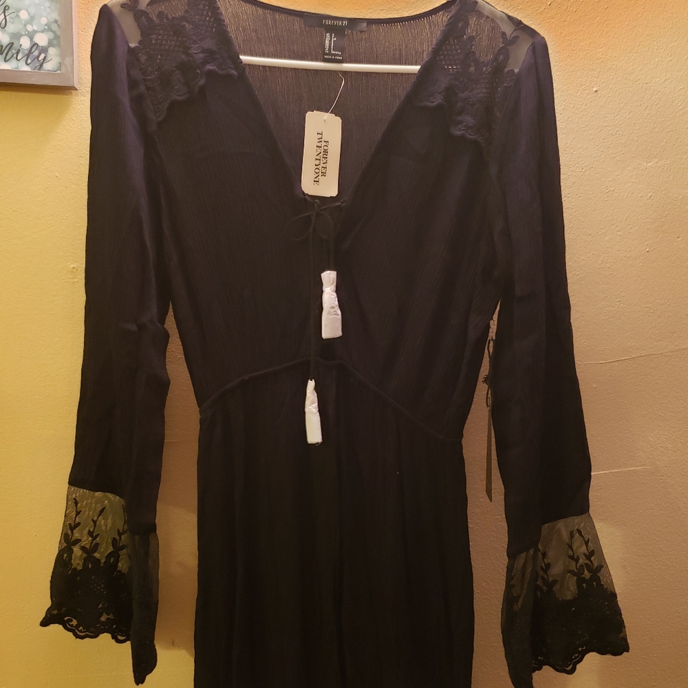 Forever 21 Long Sleeved Long Length Dress